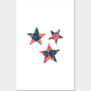 Set of three stars Posters and Art